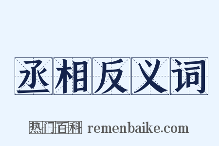 丞相反义词是什么意思的图片